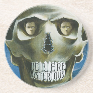 Oude Magische Poster, De Biere de Mysterieuze Zandsteen Onderzetter