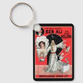 Oude Magische Poster, de Grote Originele Ben Ali Sleutelhanger (Voorkant)