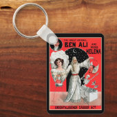 Oude Magische Poster, de Grote Originele Ben Ali Sleutelhanger (Voorkant)