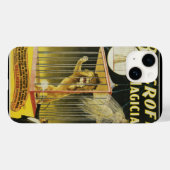 Oude magische poster, goochelaar Bancroft en Leeuw Case-Mate iPhone Case (Achterkant (horizontaal))
