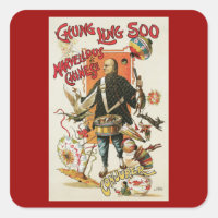 Oude magische poster, goochelaar Chung Ling Soo