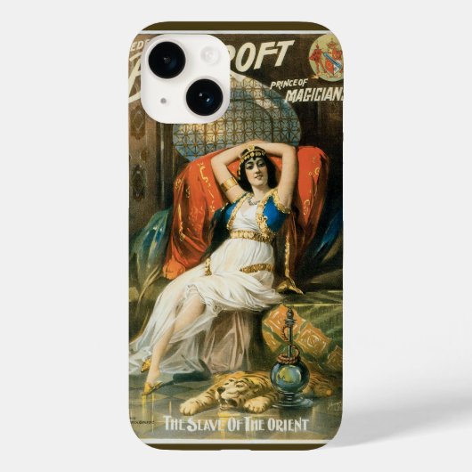 Oude magische poster, goochelaar Frederick Bancrof Case-Mate iPhone Case (Achterkant)
