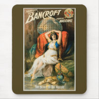 Oude magische poster, goochelaar Frederick Bancrof