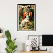 Oude magische poster, goochelaar Frederick Bancrof Poster (Thuiskantoor)