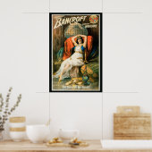 Oude magische poster, goochelaar Frederick Bancrof Poster (Keuken)