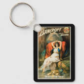 Oude magische poster, goochelaar Frederick Bancrof Sleutelhanger (Voorkant)