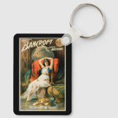 Oude magische poster, goochelaar Frederick Bancrof Sleutelhanger (Achterkant)