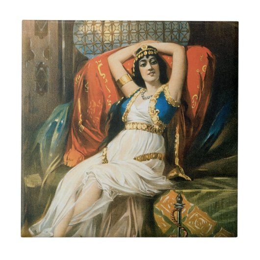 Oude magische poster, goochelaar Frederick Bancrof Tegeltje (Voorkant)