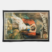 Oude magische poster, goochelaar Frederick Bancrof Theedoek (Horizontaal)
