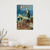 Oude magische poster, goochelaar Harry Kellar Poster (Keuken)