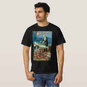 Oude magische poster, goochelaar Harry Kellar T-shirt (Voorkant volledig)