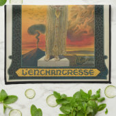 Oude Magische Poster, Ionia L'Enchantress Theedoek (Gevouwen)