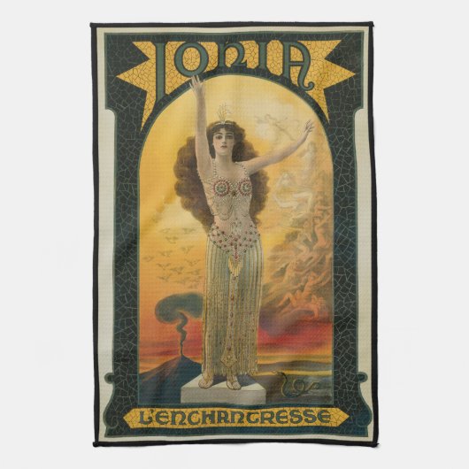 Oude Magische Poster, Ionia L'Enchantress Theedoek (Verticaal)