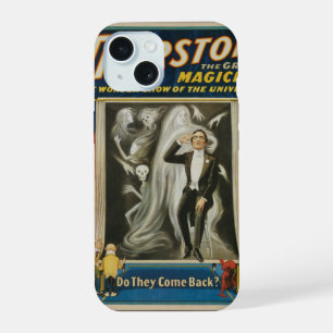 Oude Magische Poster, Thurston, De Grote Magiër iPhone 15 Case
