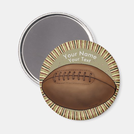 Oude magneet van Football (Voorkant / Achterkant)