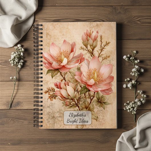 Oude Magnolia Notitieboek
