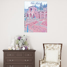 Oude Mahal Historische Ruïnes Moderne Kunst Wandde Poster