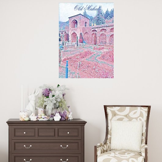 Oude Mahal Historische Ruïnes Moderne Kunst Wandde Poster