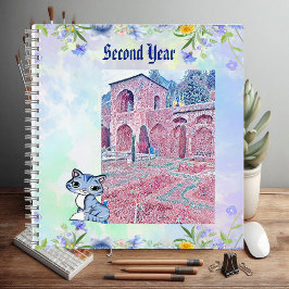 Oude mahal ruïnes tweede jaar kat liefhebbers past notitieboek