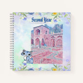 Oude mahal ruïnes tweede jaar kat liefhebbers past notitieboek (Voorkant)