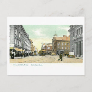 Oude Main Street, Fall River, Massachusetts Briefkaart