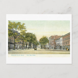 Oude Main Street, Greenfield, Massachusetts Briefkaart