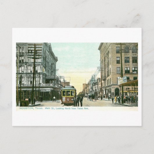 Oude Main Street, Houston, Texas Briefkaart (Voorkant)