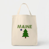 Oude Maine Vlag Tote Bag (Voorkant)