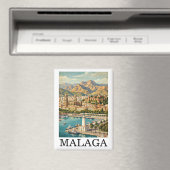 Oude Malaga Spanje Reis Kunstwerk Magneet (Insitu (Vaatwasser))