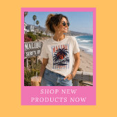 Oude Malibu Californië Poster Tri-Blend Shirt