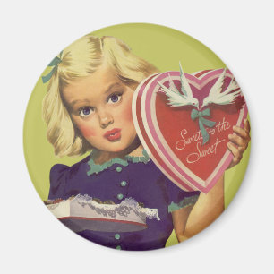 Oude malle Valentijnsdag, Meisje met Chocolade Magneet