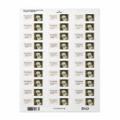 Oude Maltese of Bichon Frise pup Hond Etiket (Full Sheet)