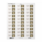 Oude Maltese of Bichon-puppy Hond Etiket (Full Sheet)