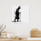 Oude man - Archiefprint Poster (Keuken)
