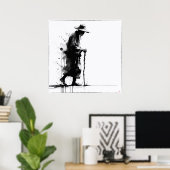 Oude man - Archiefprint Poster (Thuiskantoor)