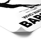 Oude Man Barefoot Barefooting skiën Water sport Poster (Hoek)