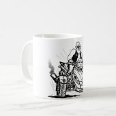 oude man biker can-am spyder grappige bekertjes, m koffiemok (Voorkant links)