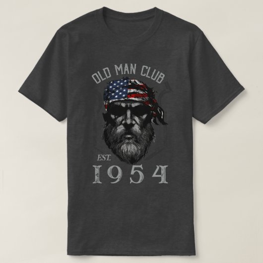 Oude Man Club EST 1954 T-shirt (Design voorkant)