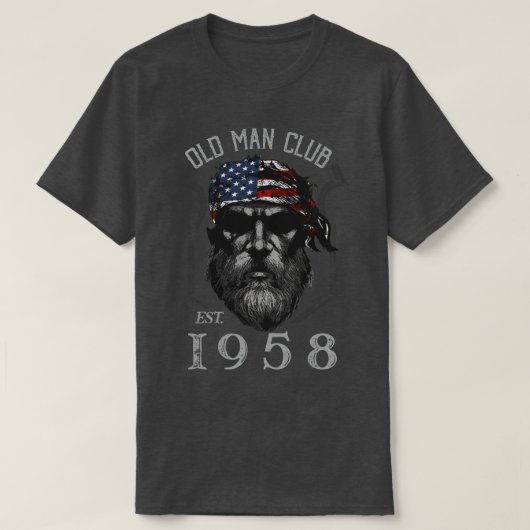 Oude Man Club EST 1958 T-shirt (Design voorkant)