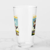 Oude Man Die Gazon Water Geef Glas (Rechts)