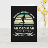 Oude Man die graag een grappige pap cadeau doet Kaart (Gele Bloem)