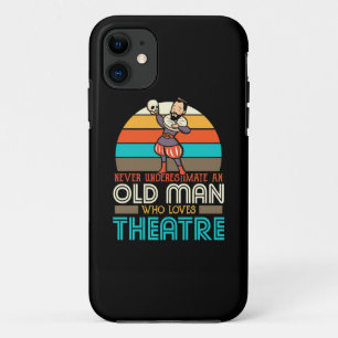 Oude Man die van theater houdt Case-Mate iPhone Case