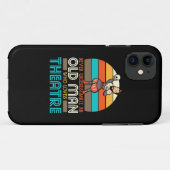 Oude Man die van theater houdt Case-Mate iPhone Case (Achterkant (horizontaal))