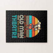 Oude Man die van theater houdt Legpuzzel (Horizontaal)