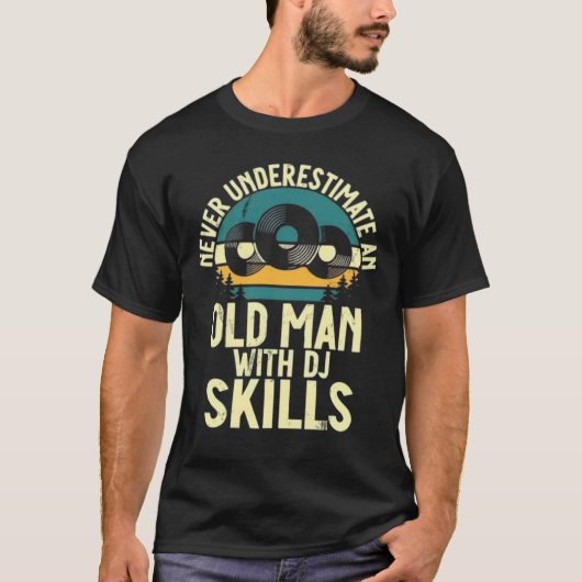 Oude Man DJ T-shirt (Voorkant)