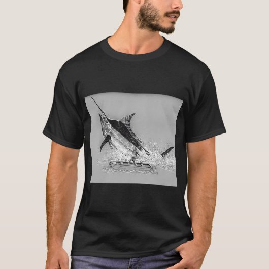 Oude man en de zee t-shirt (Voorkant)