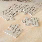 Oude man en waterschets van Leonardo da Vinci Legpuzzel (Zijkant)