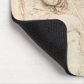 Oude man en waterschets van Leonardo da Vinci Muismat (Hoek)