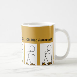 Oude Man Geweldige Hiker Koffiemok