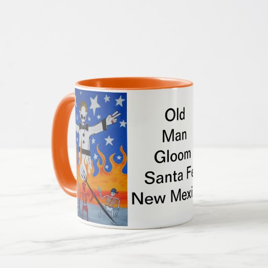 Oude Man Gloom (Zozobra) Mok (Voorkant links)